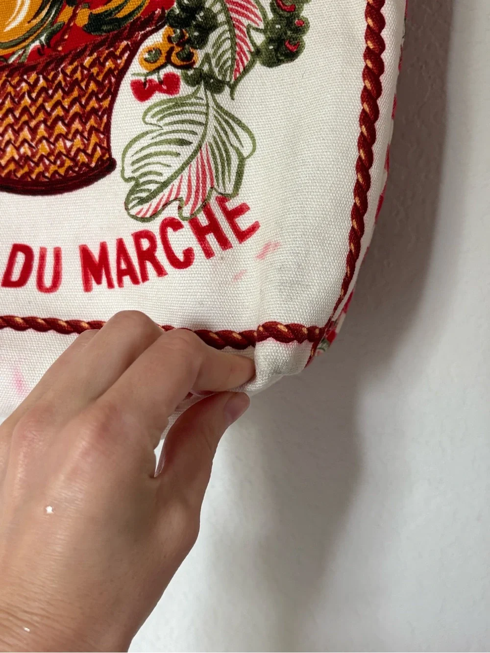 Tory Burch Fruits Du Marche Canvas Tote Bag Market Tote Cottagecore Fruit Print